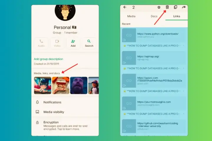 HOW TO DELETE GROUP FEATURE IMAGE